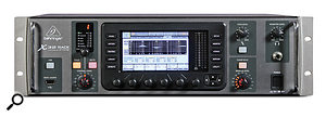 The X32 Rack essentially borrows the screen section from the console versions of the desk, which makes it possible to access the majority of features using the front panel alone. The Core's front panel is a much more Spartan affair, with the three encoders and diminutive screen only offering access to basic functions such as mute and fader level.