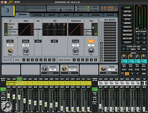 Where more detailed parameter editing is required, the X32 Rack and Core can be connected to a computer and edited via this control software.