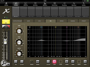 The X32 Rack and Core both have the capability to be controlled via Wi-Fi, using an iPad running Behringer's X32 Q app.