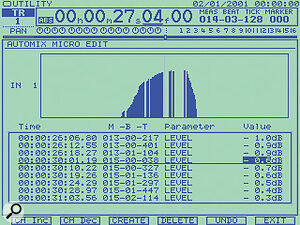 Though the LCD display may seem a little small compared with the VGA monitor display, there is still plenty of room for graphical information when editing automation data or audio. Though the LCD display may seem a little small compared with the VGA monitor display, there is still plenty of room for graphical information when editing automation data or audio.