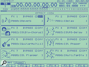 The VS2480 can contain four VS8F2 effects boards, providing eight stereo processors. The VS2480 can contain four VS8F2 effects boards, providing eight stereo processors.